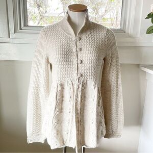 🆕 Listing!  Sleeping On Snow | Cream Cable-Knit Cardigan